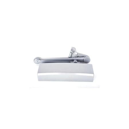 Lcn Surface Door Closer, Spring-Stop Arm, Aluminum/689 Finish 4050-SCUSH AL