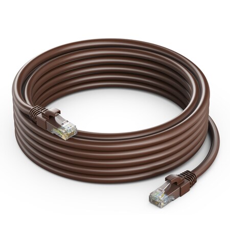 Maximm 10ft Cat6 Pure Copper UTP Ethernet Cable, Brown CAT6-10FT-BROWN