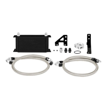 Hard Top Thermostatic Oil Cooler Kit for 15 Subaru STi - Black HA3893970