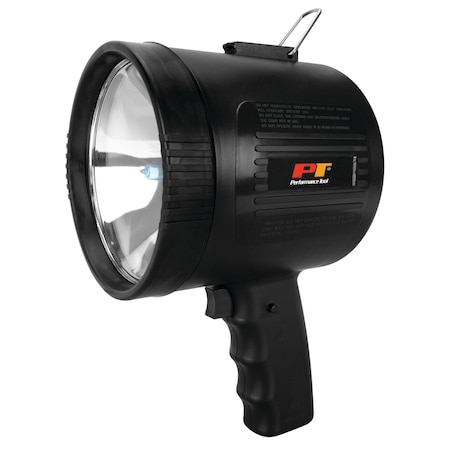 Performance Tool 1M CP Spotlight, Black Halogen, Lockable Trigger, Car Charger W2409