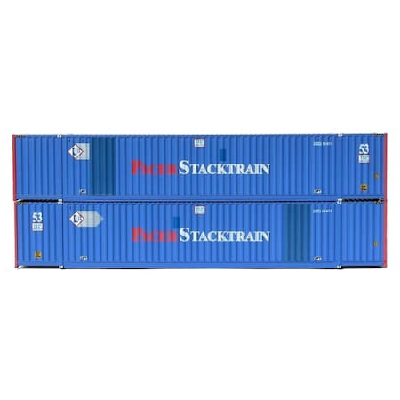 Jacksonville Terminal N Scale UMAX 53 6-42-6 High Cube Containers, 2PK JTC535061