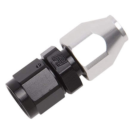 Russell 0.37 in. -6 AN Male 37 deg Aluminum Tube Hard Line Fitting Silver & Black 639213