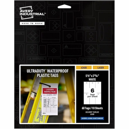Avery UltraDuty Printable Lock Out Tag O, PK60 62400