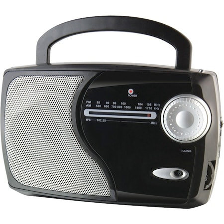 Gpx Weather X Wr282B Black Radio Am-Fm-Weatherband Carry Handle WR282B