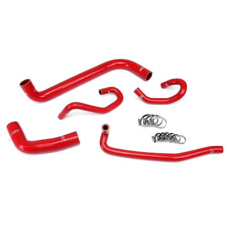 Hps Performance High Temp Reinforced Silicone Radiator and Heater Coolant Hose Kit, Red,  57-1425-RED