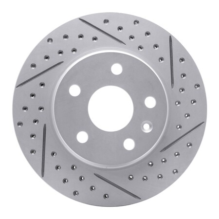 Dfc GEOPERFORMANCE Drilled & Slotted Brake Rotor, Disc Brake Rotor, 830-45014R
