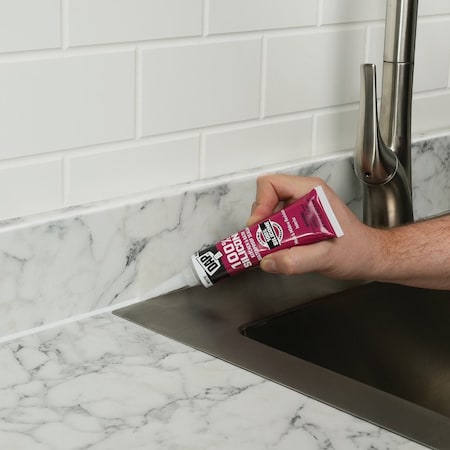 Dap 2.8 Oz. White 100% Silicone Kitchen & Bath Sealant 7079800950