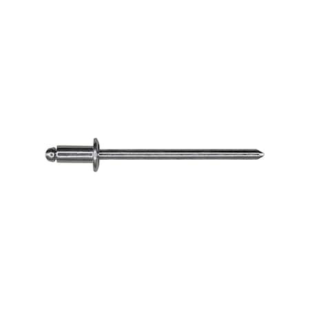 Auveco Panel Blind Rivets Dome 1/4in Diameter 1/8in Grip 1/16in - 1/8in, 100PK 5749
