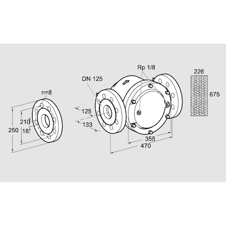 Honeywell Kromschroder FLTR, GAS, GFK 125F10 3 KS81945010