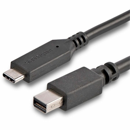 Startech.Com 1.8m / 6 ft USB-C to Mini DisplayPort Cable - USB C to mDP Cable - 4K 60Hz - Black CDP2MDPMM6B