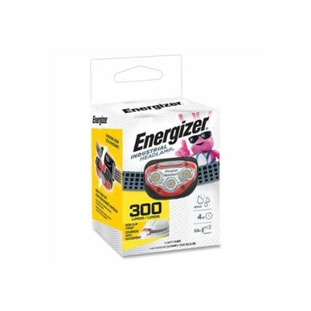 Energizer Industrial 300 Lumens Headlamp, 3 Batteries, AAA, 300 Lumens, Red, 4PK 827-HDBIN32EB