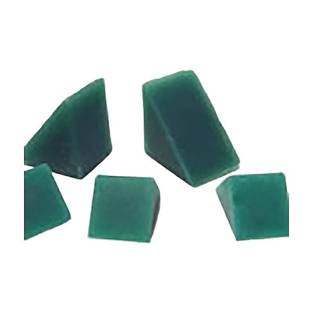 Zoro Select Tumbler Media, Green, Abrasive Plastic VTMAT90PL050063XX5VF