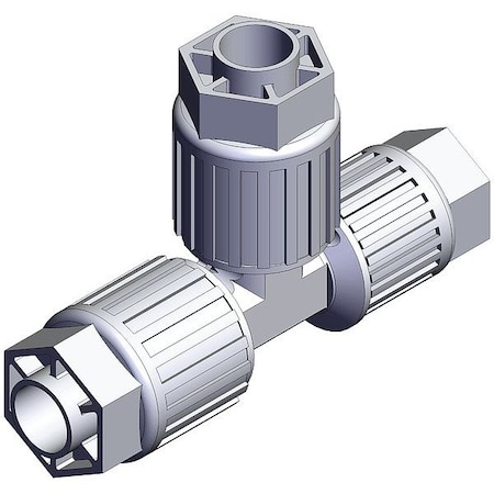 Smc High Purity Fitting, Reducer, PFA, Tee LQ3T4A-R5