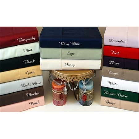 Home City 300 Thread Count Twin Sheet Set Egyptian Cotton Solid-White 300TWSH SLWH