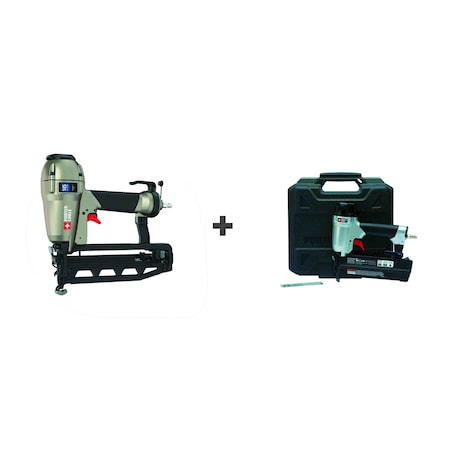 Dewalt Nail Gun Kit, 70 psi, Finish Nailw/Nailer FN250C/BN200C