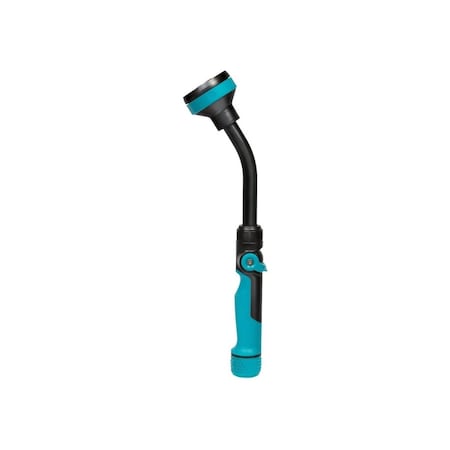 Gilmour Watering Wand, Swivel Inlet, 5 -Spray Pattern, Shower, Zinc, Teal, 14 in L Wand 820432-1001