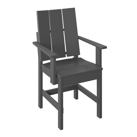 Polybird MODERN DINING CHAIR.        CHARCOAL POLYBIRD P9-R