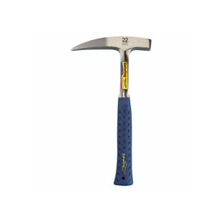 Estwing Rock Pick, 22 oz Head, 13 in, Steel Handle with Blue Shock Reduction Grip 268-E3-22P