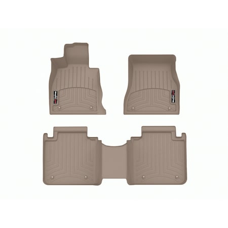 Weathertech Tan, Front and Rear Floorliners 451790-1-3