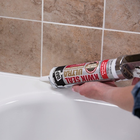 Dap KWIK SEAL ULTRA 10.1 Oz. White Siliconized Kitchen & Bath Sealant 7079818897