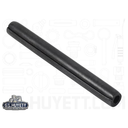 Huyett Coiled Spring Pin, Standard Duty, High Carbon Steel, 8 mm Dia x 75 mm Length SPCM-080-075