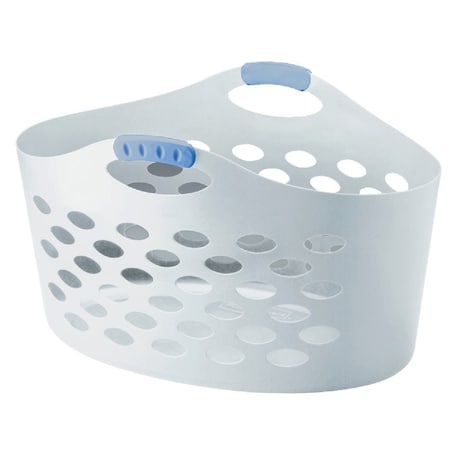 Rubbermaid Flex N Carry White Laundry Basket FG260100WHT