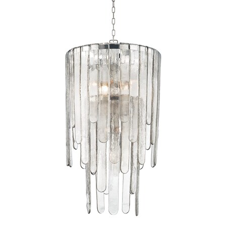 Hudson Valley Lighting Fenwater 9 Light Chandelier 20 In. Polished Nickel 9418-PN