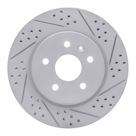 Dynamic Friction Co DFC Geoperformance Rotor - Drilled and Slotted 830-65024R