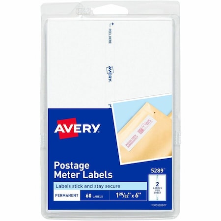 Avery Label, Postage Meter, We, 60 6PK AVE05289