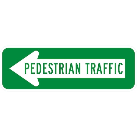 Lyle < Pedestrian Traffic, 24x8, Engineer Grade, White G-14505-EG_24x8