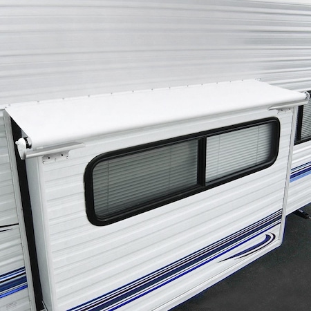 Carefree Of Colorado 77.5 in. Solid White RV Slide-Out Awning CCOLH0730042