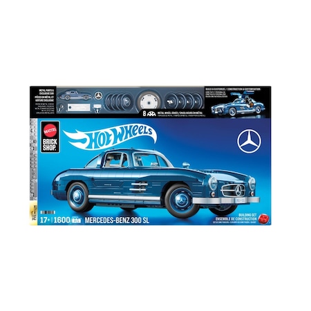 Hot Wheels Mega Premium Mercedes-Benz Building Set 1600 pc HWW25