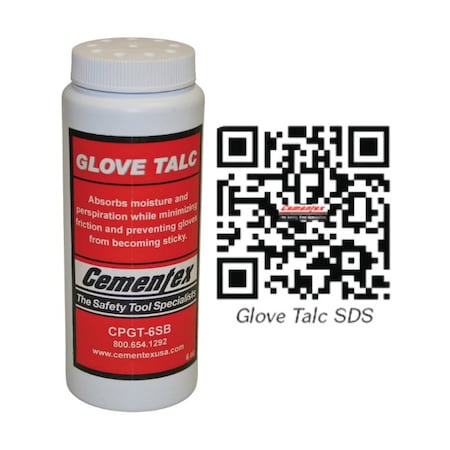 Cementex 1 Case: 4ea-1Qt Talc Container CPGT-4QC