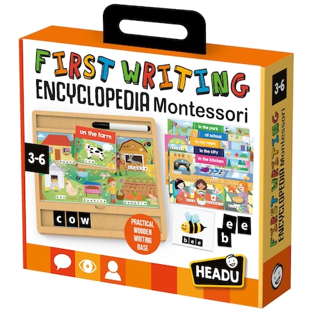 Headu First Writing Encyclopedia Montessori, Ages 3-6 EN57915
