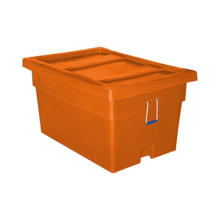 Myton Industries Bulk Ship Container, 24 cubic ft., 650lb. capacity, ORG MTX-2 ORANGE