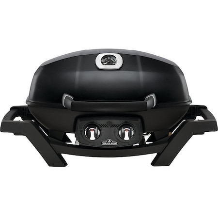 Napoleon TravelQ Series Portable Gas Grill, 12,000 Btu/hr BTU, Natural Gas, 2-Burner, Smoker Included: Yes PRO285N-BK