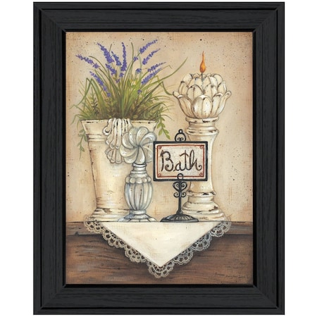 Homeroots Bath Print 2 Black Framed Print Bathroom Wall Art 406564