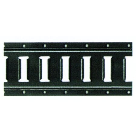 Doleco Logistic Track Series A 10 ft Grey Powdercoat 12-Gauge Steel 33100008