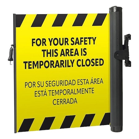 Modus Mounted Barrier, Orange Belt, Black Frame ZP+EMPP-Y-IH