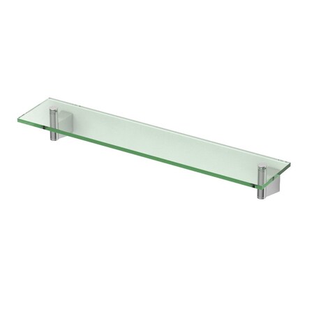 Gatco Bleu Glass Vanity Shelf, Chrome 4716