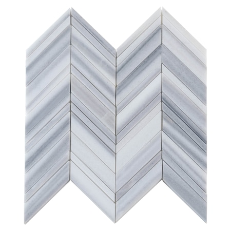 Apollo Tile Gray 12x12 Equator Marble Polished Floor and Wall Mosaic Tile 5.08 sqft/case, 5PK APLMRM88CV05A
