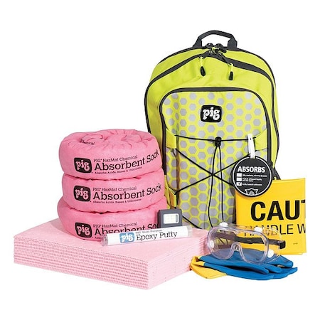 Pig Spill Kit, 5 gal Volume Absorbed per Kit, Not Applicable Capacity, Bag KIT3700