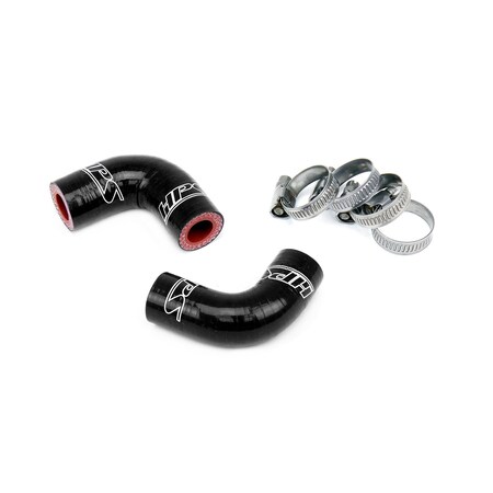 Hps Performance High Temp Reinforced Silicone Oil Cooler Coolant Elbow Hose Kit, Black,  57-2068-BLK