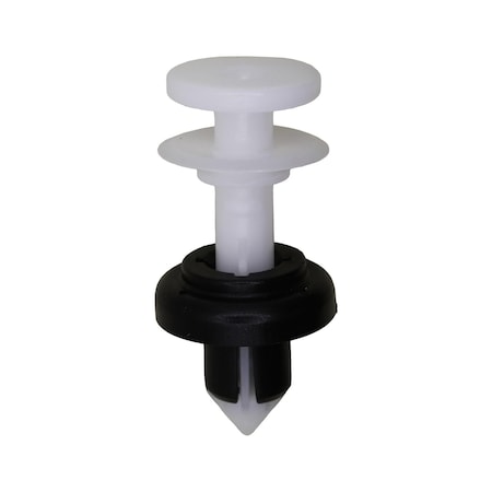 Auveco Honda Push Type Retainer - Black And White Nylon, 10PK 21141