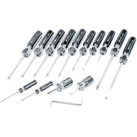 Performance Tool 15-Pc Professional Screwdriver Set, W80015 W80015