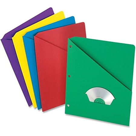 Officespace Slash Pocket Folder, 10PK OF2062652