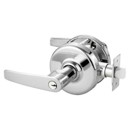 Corbin Russwin Grade 2 Entrance or Office Cylindrical Lock, Armstrong Lever, Conventional Cylinder, Bright Chrome CL3851 AZD 625