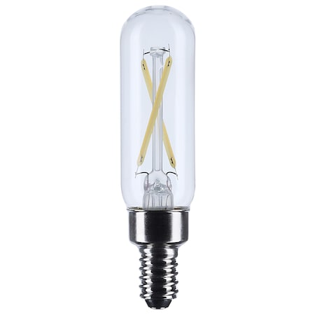 Satco 2.8 Watt T6 LED Candelabra Base Clear 3000K CCT 120 Volt S12518