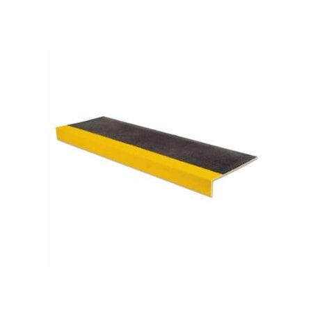 Safestep Anti-Slip Step Edges, 10 in x 48 in, Black/Yellow 647-292462