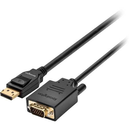 Kensington DISPLAYPORT 1.2 M TO VGA M PASSIVE UNIDIRECTIONAL CABLE, 6FT K33024WW